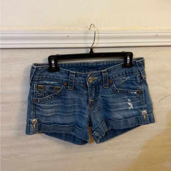 True Religion Jess Denim Shorts - Picture 1 of 16